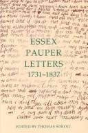 Cover of: Essex pauper letters, 1731-1837