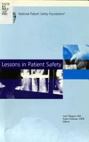 Cover of: Lessons in patient safety