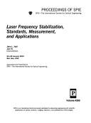 Cover of: Laser frequency stabilization, standards, measurement, and applications: 24-26 January, 2001, San Jose, USA