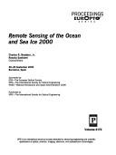 Cover of: Remote sensing of the ocean and sea ice 2000: 28-29 September 2000, Barcelona, Spain