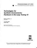 Technologies for synthetic environments by Robert Lee Murrer