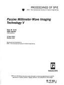 Cover of: Passive millimeter-wave imaging technology V: 19 April 2001, Orlando, USA