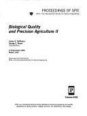 Biological quality and precision agriculture II