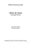 Cover of: Além de estar: antologia poética