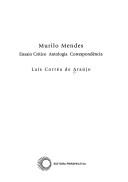 Cover of: Murilo Mendes: ensaio crítico, antologia, correspondência