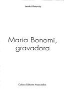 Cover of: Maria Bonomi, gravadora