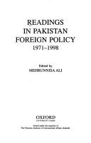 Cover of: Readings in Pakistan foreign policy, 1971-1978