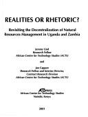 Cover of: Realities or rhetoric? by Jeremy Lind
