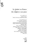 Cover of: Le théâtre en France des origines à nos jours
