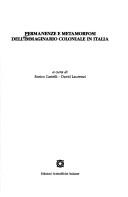 Cover of: Permanenze e metamorfosi dell'immaginario coloniale in Italia