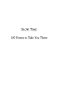 Cover of: Slow time by edited by Niall MacMonagle.