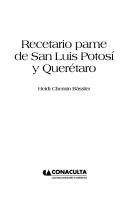 Cover of: Recetario pame de San Luis Potosí y Querétaro