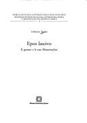 Cover of: Epos lascivo: il genere e le sue Metamorfosi