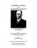 Cover of: Généalogie ascendante de Joseph-Ernest Chouinard by Gabriel Drouin