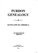 Cover of: Purdon genealogy: Scotland to America