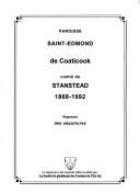 Paroisse Saint-Edmond de Coaticook, comté de Stanstead, 1868-1992 by Société de généalogie des Cantons de l'Est