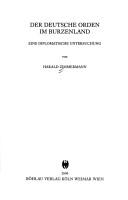 Cover of: Der Deutsche Orden im Burzenland: eine diplomatische Untersuchung
