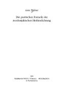 Die poetischen Formeln der nordostjakischen Heldendichtung by Anna Widmer