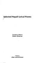 Selected Nepali lyrical poems by Robin Sharma