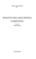 Cover of: Estratto dell'arte poetica d'Aristotile by Pietro Metastasio