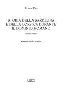 Cover of: Storia della Sardegna e della Corsica durante il dominio romano