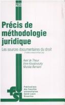 Cover of: Précis de méthodologie juridique: les sources documentaires du droit