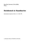 Cover of: Hochdeutsch in Skandinavien: internationales Symposium, Zürich, 14.-16. Mai 1998