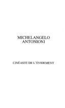 Cover of: Michelangelo Antonioni by José Moure