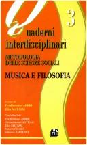 Cover of: Musica e filosofia