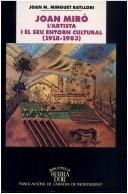 Cover of: Joan Miró by Joan M. Minguet Batllori