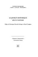 Cover of: Le roman historique: récit et histoire