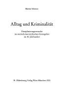 Cover of: Alltag und Kriminalität: Disziplierungsversuche im steirish-österreichischen Grenzgebiet im 18. Jahrhundert