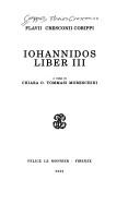 Cover of: Iohannidos. by Flavius Cresconius Corippus