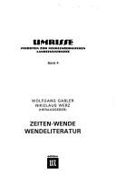 Cover of: Zeiten-Wende, Wendeliteratur