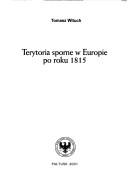 Cover of: Terytoria sporne w Europie po roku 1815