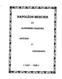 Cover of: Napoléon Mercier et Alphonsine Chartier: ancêtres et descendants, 1557-1998