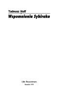 Wspomnienia Sybiraka by Tadeusz Hoff