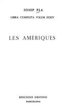 Cover of: Les Amèriques