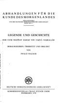 Cover of: Legende und Geschichte: d. Fatḥ madīnat Harar
