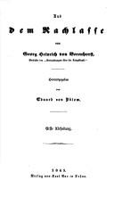 Cover of: Aus dem Nachlasse von Georg Heinrich von Berenhorst