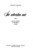 Sie schrieben mir by Brigitte Bermann Fischer