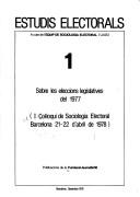 Cover of: Sobre les eleccions legislatives del 1977
