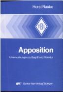 Cover of: Apposition by Horst Raabe