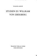 Cover of: Studien zu Williram von Ebersberg by Volker Schupp