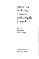 Cover of: Studier av tenkning i almenpsykologisk perspektiv