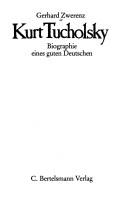 Cover of: Kurt Tucholsky by Gerhard Zwerenz