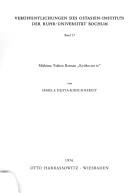 Cover of: Mishima Yukios Roman Kyōko-no ie: Versuch e. intratextuellen Analyse