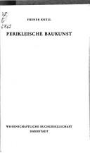Cover of: Perikleische Baukunst