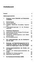 Cover of: Innere Sicherheit in der Bundesrepublik Deutschland: Organe, Behörden, Dienste