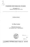 La race latine by Käthe Panick